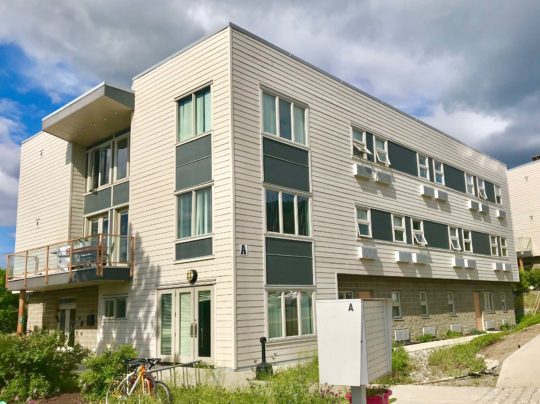 exterior student residence building