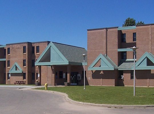 exterior student residence building