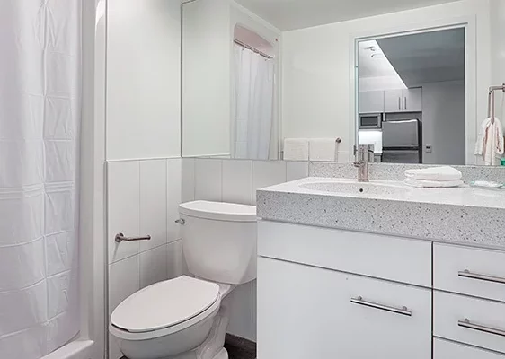bathroom with sink and toilet