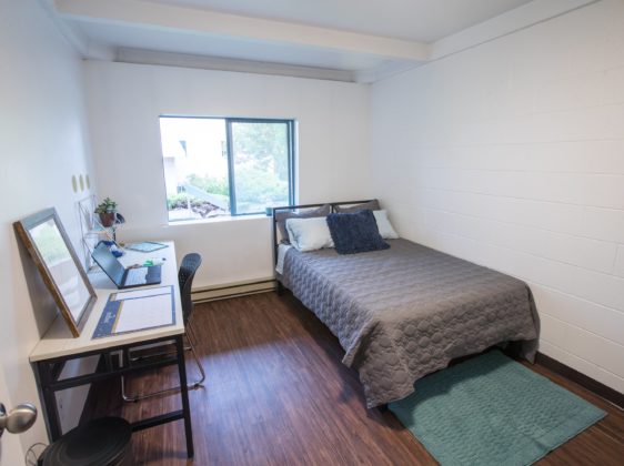 Student Residence Bedroom with bed and desk